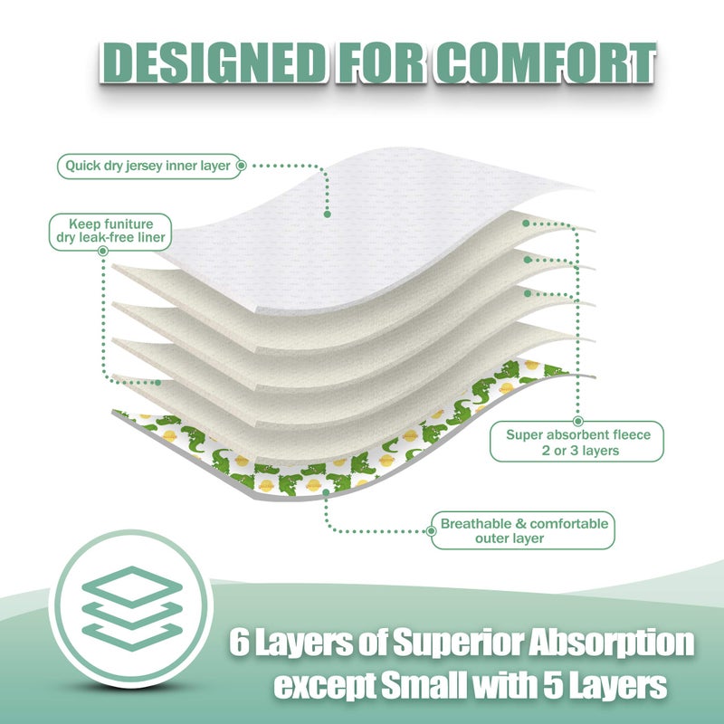 wegreeco Luxury Washable Reusable Dog Diapers (Stylish Pattern) - Female Dog Diapers, Doggie Diapers, 3 Pack (Fancy, Medium) - Image 5
